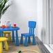 IKEA MAMMUT Дитяче стільчик, для внутрішнього/зовнішнього використання/синій 60365346 фото 4