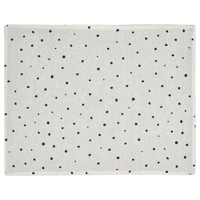 IKEA NISSOGA Підкладка, білий/темно-синій, 45x35 см 10555056 фото