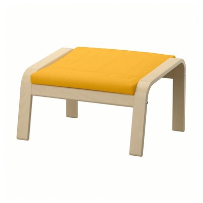 IKEA POANG Підніжка, дуб/береза Скіфтеобо жовтий 89387277 фото