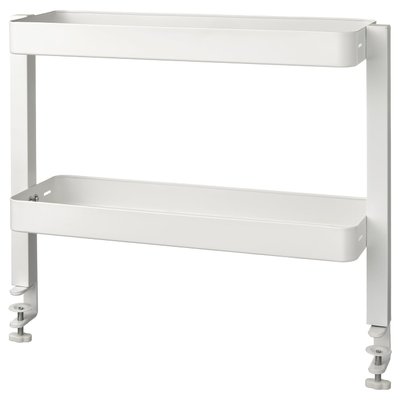 IKEA VATTENKAR Полка на рабочий стол, белый, 49x15 см 20541568 фото