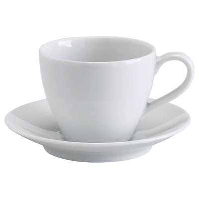 IKEA VARDERA Чашка з блюдцем для кави, біла, 200 мл 60277463 фото