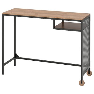 IKEA FJALLBO Столик для лептопа, чорний, 100x36 см 30339735 фото