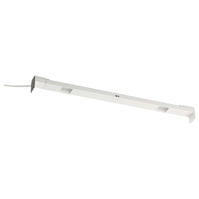 IKEA MITTLED Освітлення LED кухонних шуфлядок з датчиком, димове, біле, 36 см 30463517 фото
