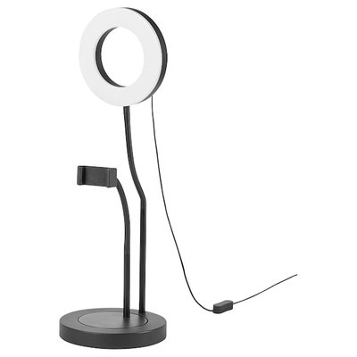 IKEA LANESPELARE Кільцева лампа з тримачем для телефону 10514358 фото