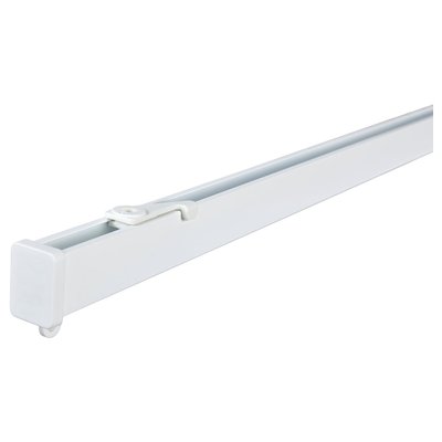 IKEA VIDGA Одиночна шторова рейка з комплектом для стельового кріплення/білий, 140 см 20492916 фото