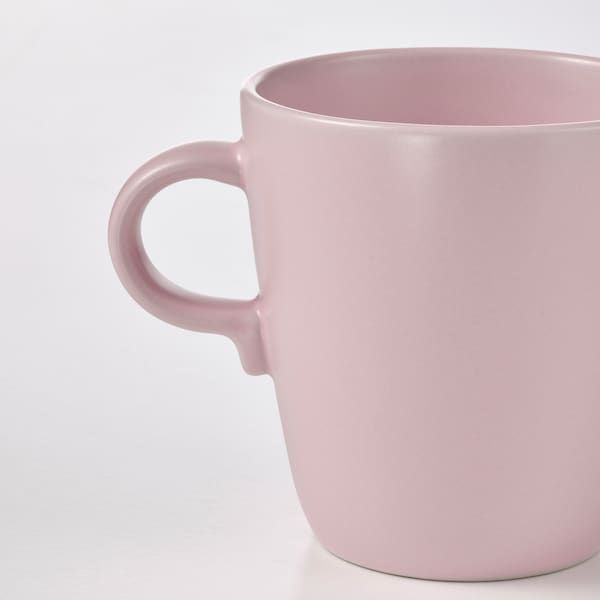 IKEA FARGKLAR Чашка, матова світло-рожева, 370 мл 80478192 фото