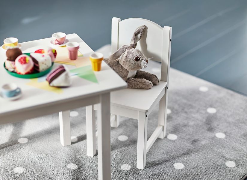 IKEA SUNDVIK Дитяче стільчик, білий 60196358 фото
