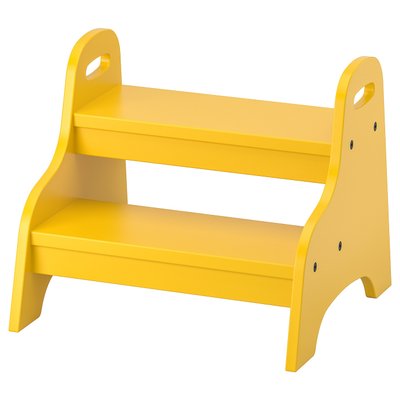 IKEA TROGEN Стілець дитячий, жовтий, 40x38x33 см 80371520 фото