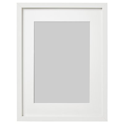 IKEA RIBBA Рамка, біла, 30x40 см 80378423 фото