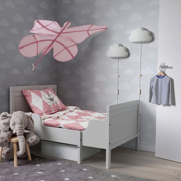 IKEA SNOFINK Балдахин, бабочка/розовый 70548181 фото