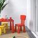 IKEA MAMMUT Дитячий стілець, для внутрішнього/зовнішнього використання/червоний 40365366 фото 9