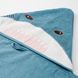 IKEA BLAVINGAD Рушник з каптуром, у формі акули/синьо-сірий, 70x140 см 90528441 фото 6