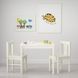 IKEA KRITTER Дитячий столик, білий, 59x50 см 40153859 фото 2