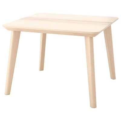 IKEA LISABO Кавовий столик, ольхова шпонка, 70x70 см 90297657 фото