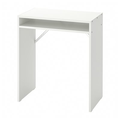 IKEA TORALD Письмовий стіл, білий, 65x40 см 90493955 фото