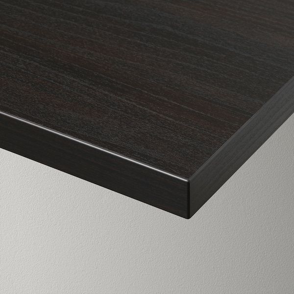 IKEA BERGSHULT / SANDSHULT Полиця настінна, коричнево-чорна/відбілена осика, 80x20 см 59326030 фото