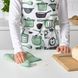IKEA RINNIG Шматок тканини для посуду, зелений, 25x25 см 70476457 фото 3