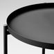 IKEA GLADOM Столик з підносом, чорний, 45x53 см 50411990 фото 2