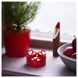 IKEA VINTERFINT Підсвічник для чайних свічок, червоний, 5 см 80552610 фото 2