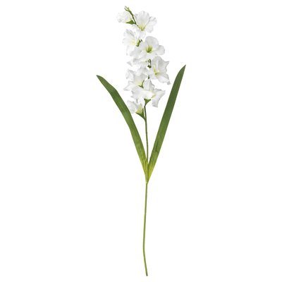 IKEA SMYCKA Штучна квітка, Гладіолуси/білий, 100 см 30333583 фото