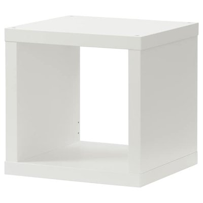 IKEA KALLAX Полиця, біла, 42x41 см 20301554 фото