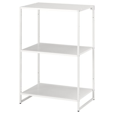 IKEA JOSTEIN Стелаж, для внутрішнього/зовнішнього використання, металевий білий, 61x40x90 см 19436931 фото