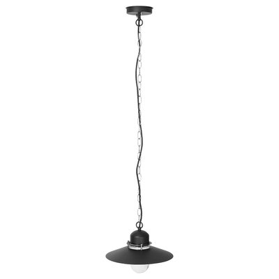 IKEA UPPLID Підвісна лампа, зовнішня чорна, 32 см 80555996 фото