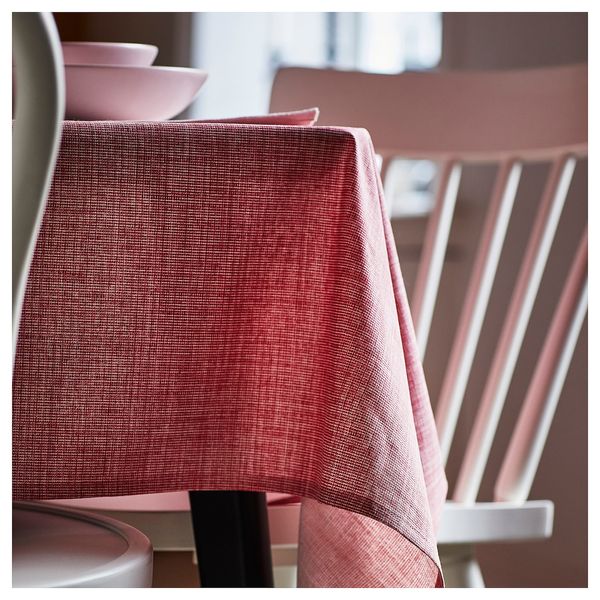 IKEA SVARTSENAP Скатертина, рожево-червона, 145x240 см 50545937 фото