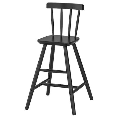IKEA AGAM Дитяче крісло, чорне 70253541 фото