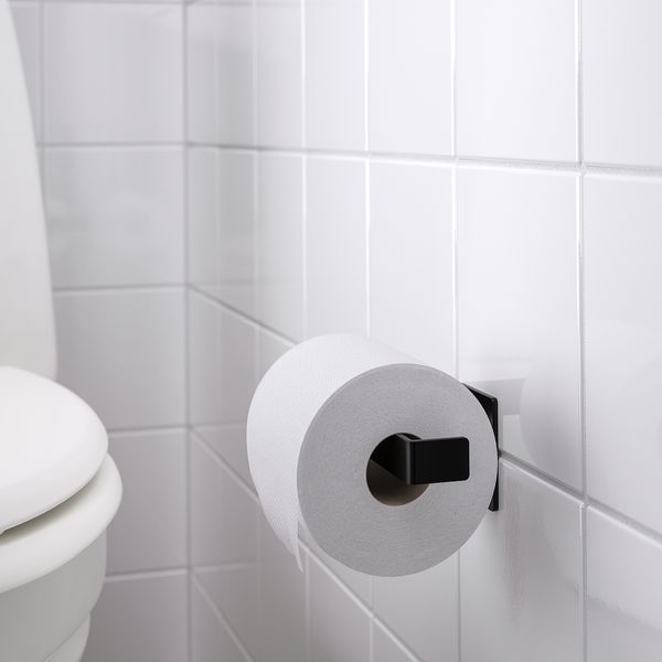 IKEA SKOGSVIKEN Тримач для туалетного паперу, чорний 20423824 фото