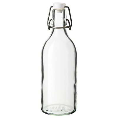 IKEA KORKEN Пляшка з ковпачком, безбарвне скло, 0.5 л 20322472 фото