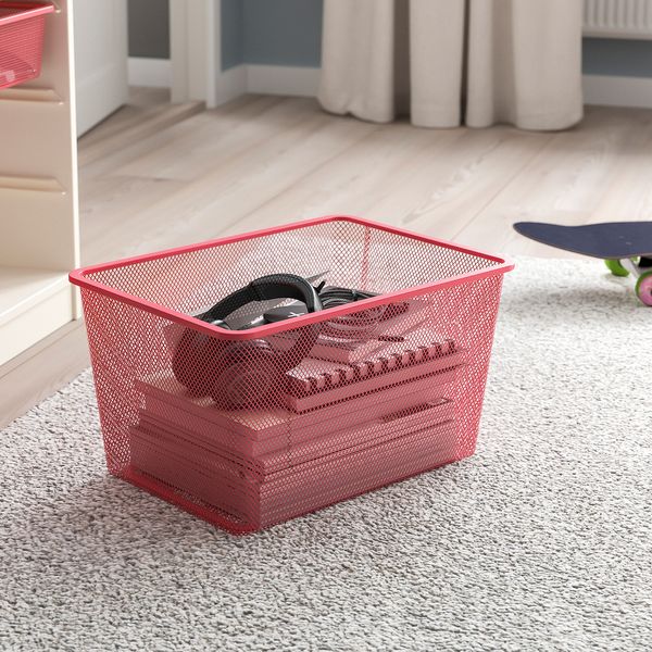 IKEA TROFAST Сітчаста коробка, яскраво-червона, 42x30x23 см 90518456 фото