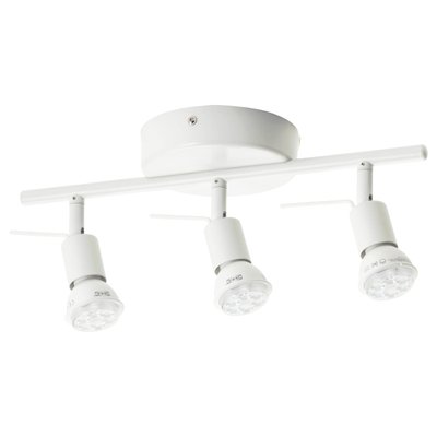 IKEA TROSS Світлодіодна стеля з трьома прожекторами, білий 60262659 фото
