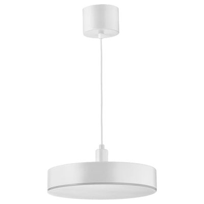 IKEA NYMANE LED-підвісна лампа, бездротове регулювання освітленості білого спектру/біла, 38 см 40488447 фото