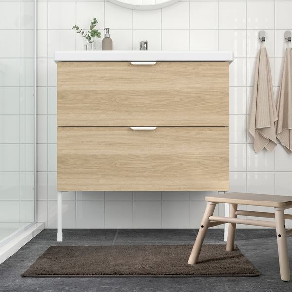 IKEA SODERSJON Килимок для ванної кімнати, сіро-коричневий, 50x80 см 20507994 фото