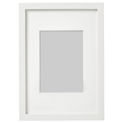 IKEA RIBBA Рамка, біла, 21x30 см 00378399 фото