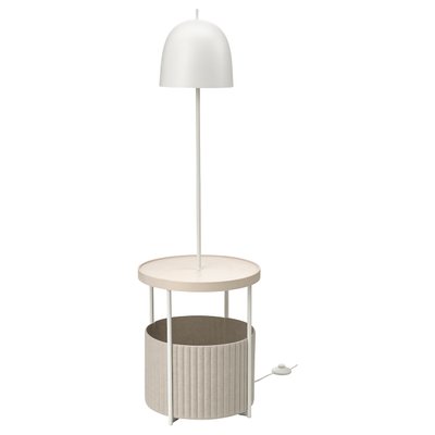 IKEA TRINDSNO Підлогова лампа, білий метал/покриття з берези 00514518 фото