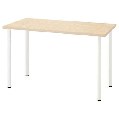 IKEA MITTCIRKEL / ADILS Письмовий стіл, живий ефект білої сосни, 120x60 см 29508668 фото