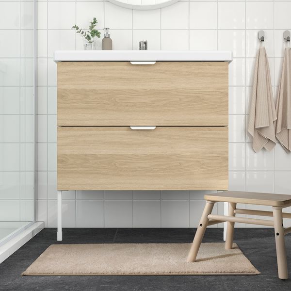 IKEA SODERSJON Килимок ванний, світло-бежевий, 50x80 см. 40507988 фото