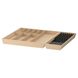 IKEA UPPDATERA Поднос для столових приладів/з перегородками для ножів, світлий бамбук, 72x50 см 59501057 фото 1