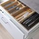 IKEA UPPDATERA Поднос для столових приладів/з перегородками для ножів, світлий бамбук, 72x50 см 59501057 фото 2