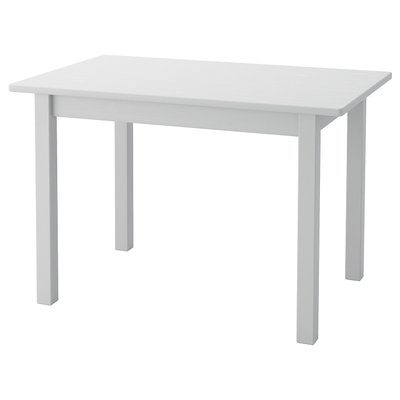 IKEA SUNDVIK Дитячий столик, сірий, 76x50 см 60494032 фото