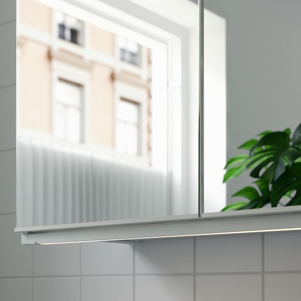 IKEA SILVERGLANS Смуга LED для ванної кімнати, можна регулювати яскравість білого кольору, 80 см 70529366 фото