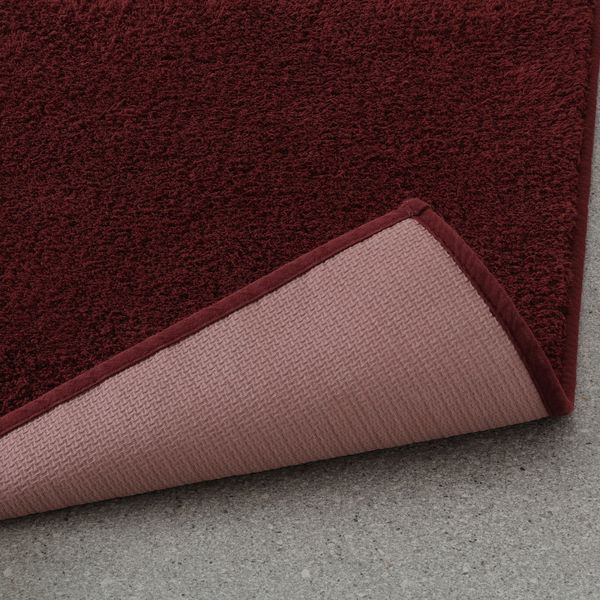 IKEA SODERSJON Ванна килимок, темно-червоний, 50x80 см 00561251 фото