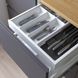 IKEA UPPDATERA Стакан для столових приборів / з перегородкою на ножі, білий/антрацит, 52x50 см 09500890 фото 2
