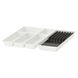 IKEA UPPDATERA Стакан для столових приборів / з перегородкою на ножі, білий/антрацит, 52x50 см 09500890 фото 1