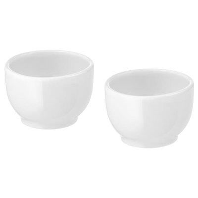 IKEA 365+ Чашка/підставка під яйце, закруглені боки, білий колір, 5 см 40282998 фото