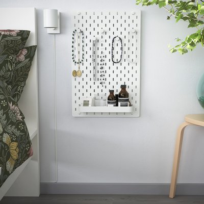IKEA SKADIS Перфорована панель комбінована, біла, 36x56 см 79515973 фото