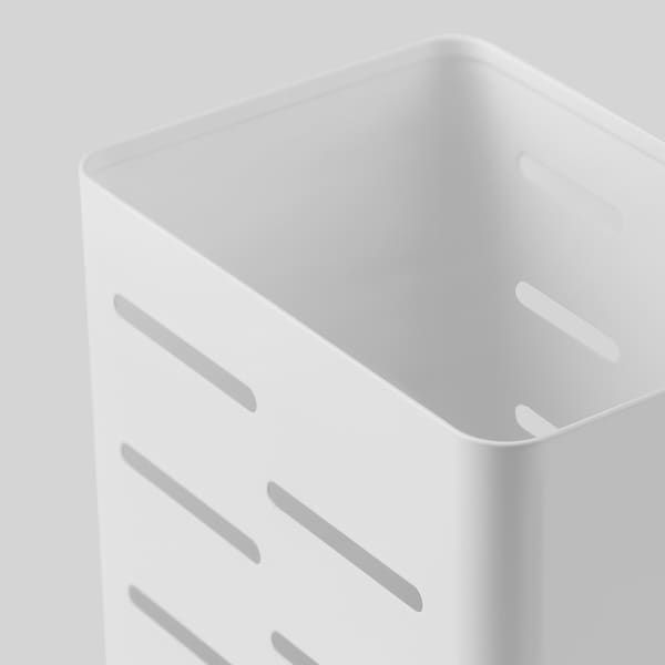 IKEA AVSTEG Ящик для столових приборів, білий, 13 см 80531670 фото