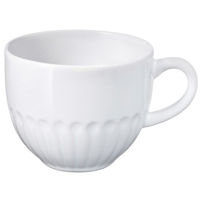 IKEA STRIMMIG Чашка, біла, 360 мл 10468219 фото